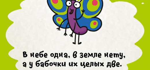 В небе одна, в земле нету, а у бабочки их целых