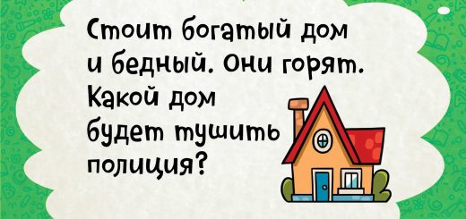 Горит дом богатого и бедного человека. Какой дом будет тушить полиция?