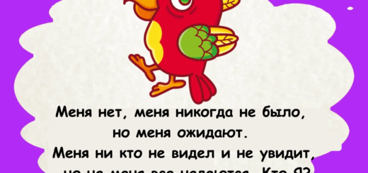 Загадка. Меня нет, меня никогда не было, но меня ожидают.