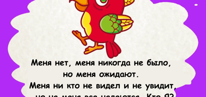 Загадка. Меня нет, меня никогда не было, но меня ожидают.